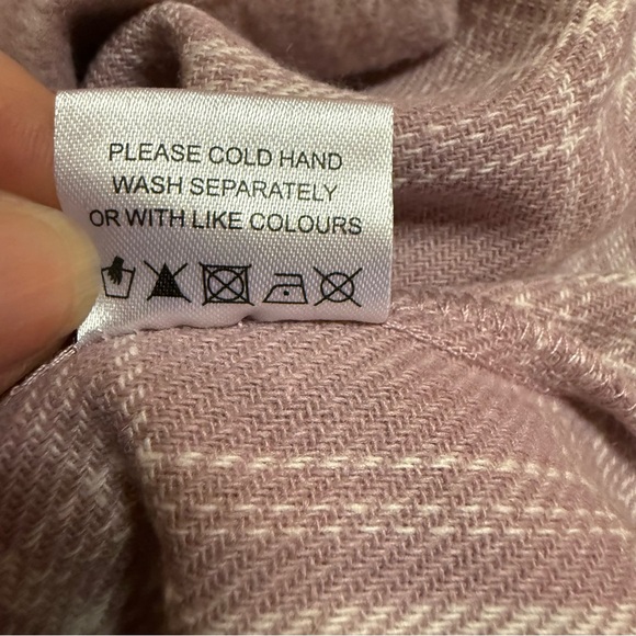 Pink Lily Plaid Mini Skirt Fleece / Wool Type Soft Pink Winter Size XL NWT - Picture 7 of 7